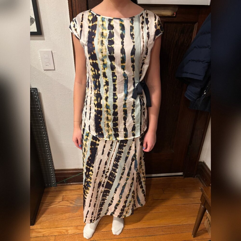 Lysse Wrap Maxi Skirt and Top Matching Set